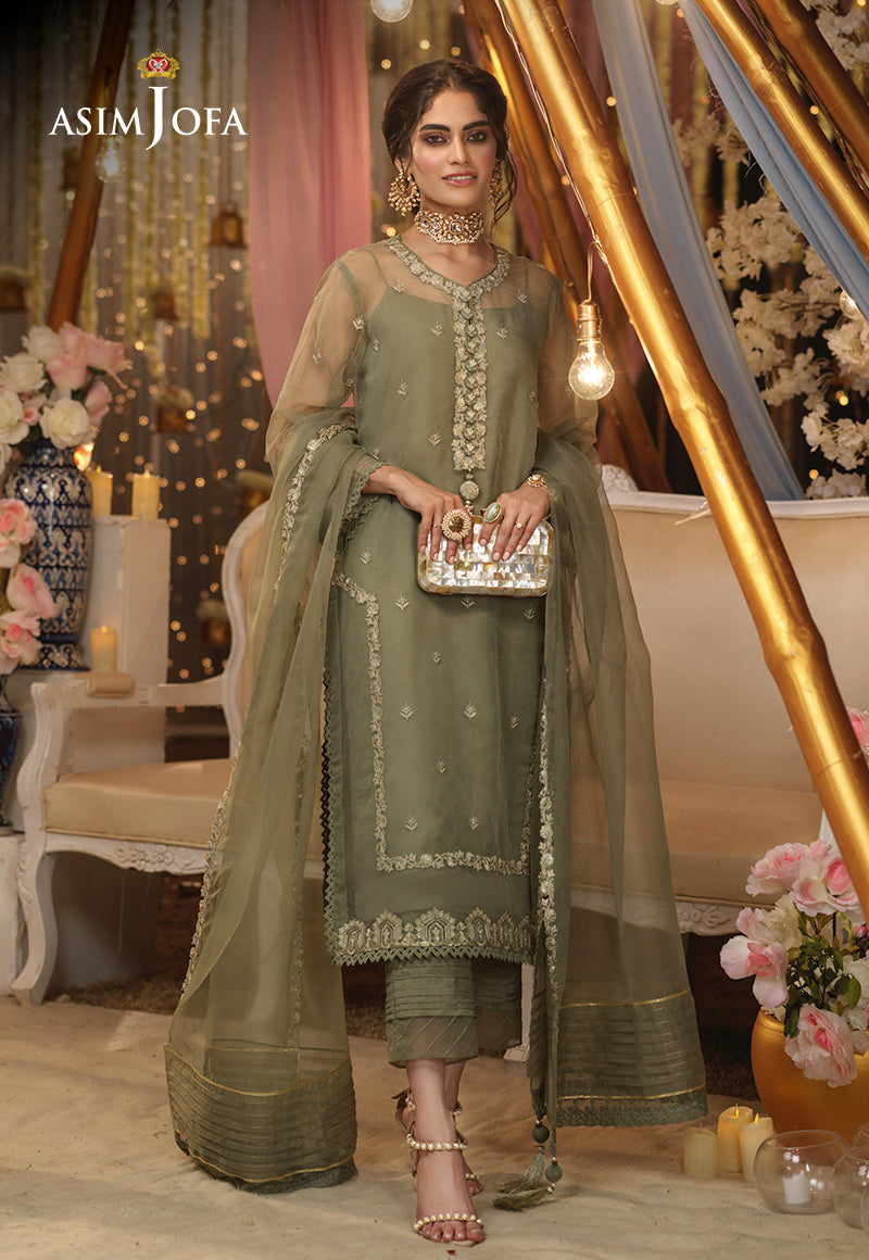 Embroidered Organza By Asim Jofa - STITCHED