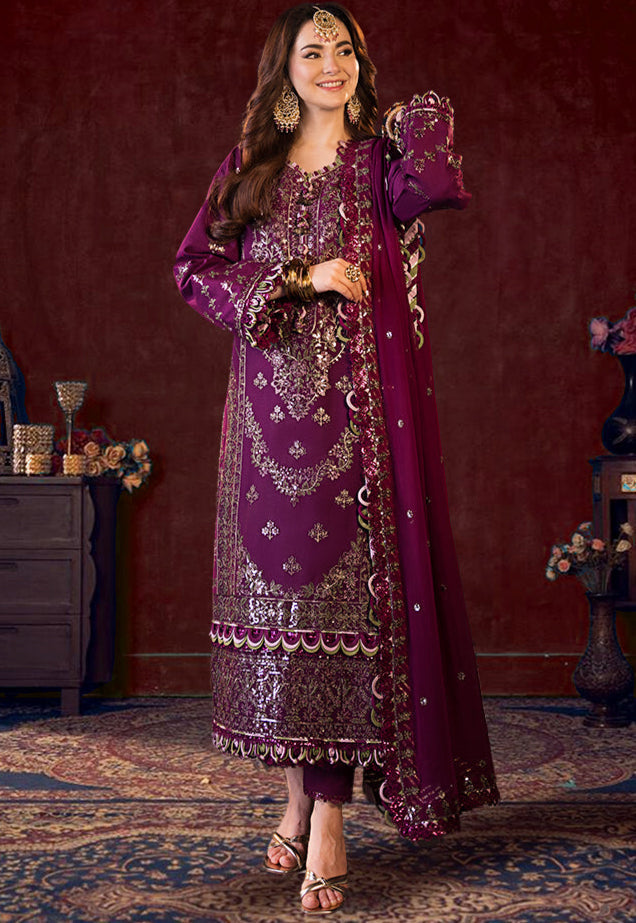 3 Piece Stitched - Luxury Embroidered Chiffon | AsimJofa