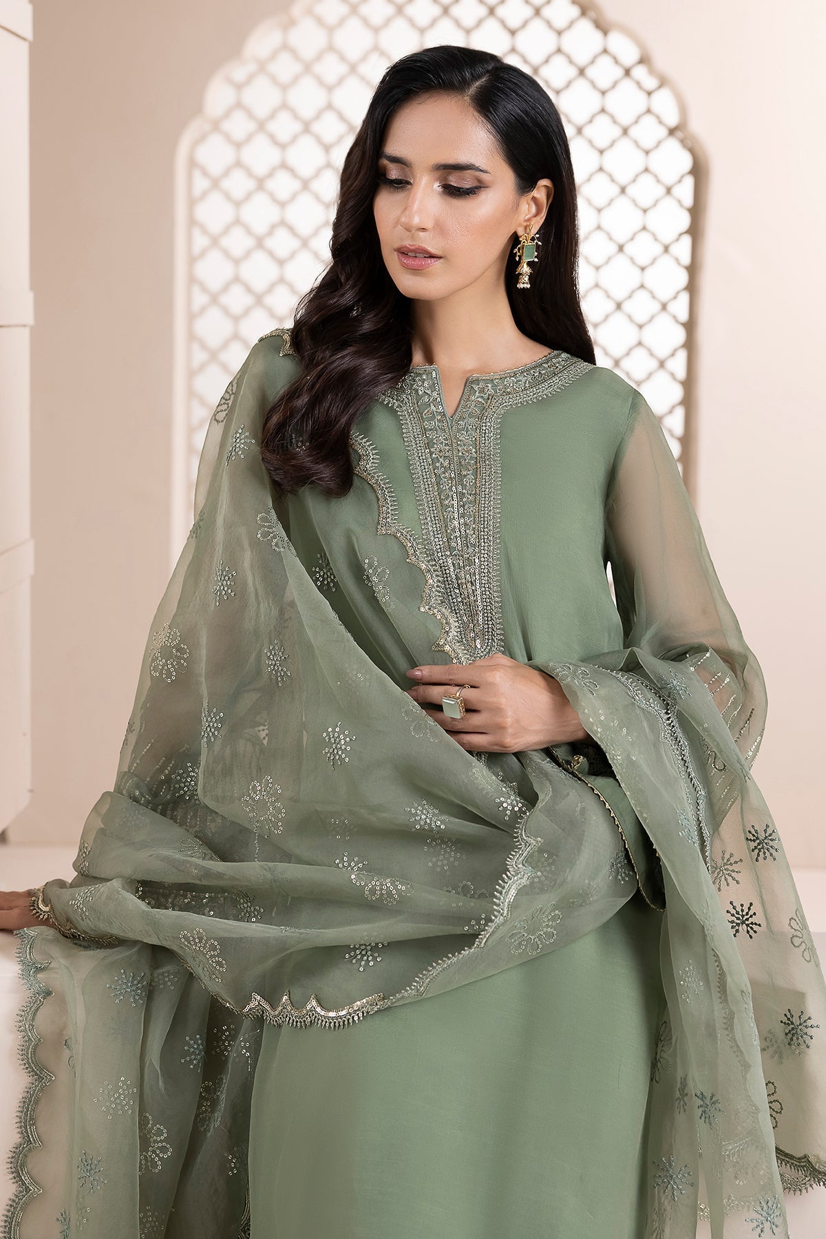 EMBROIDERED CHIFFON By BAROQUE