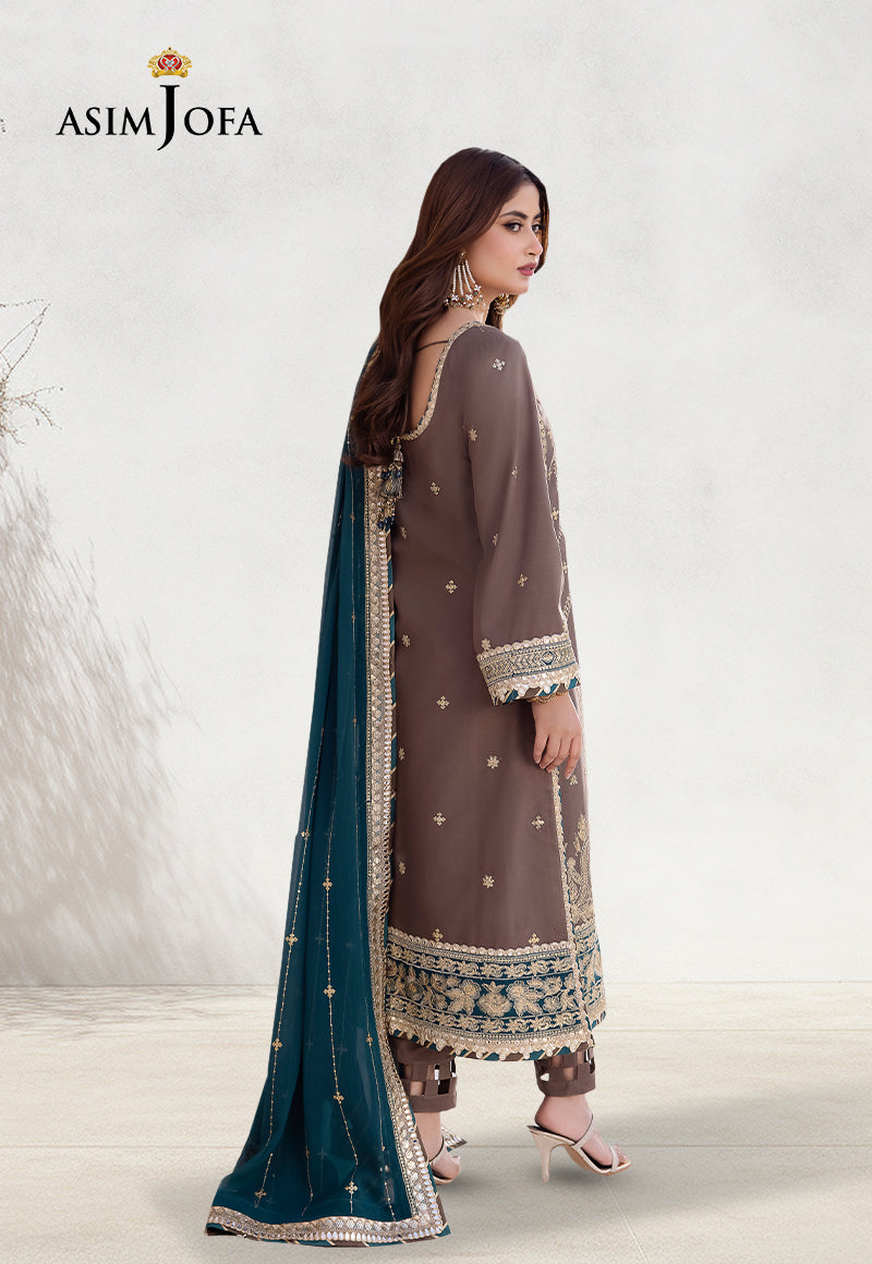 3 Piece Stitched - Luxury Embroidered Chiffon | AsimJofa