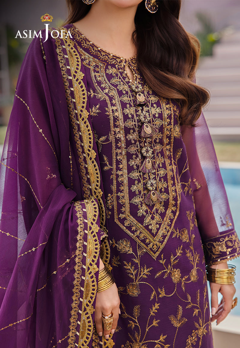 Embroidered Chiffon By Asim Jofa - STITCHED
