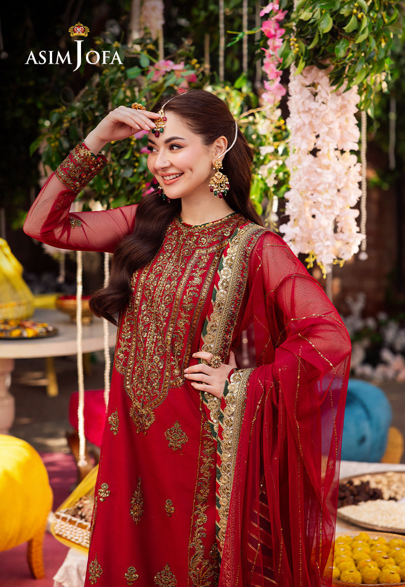 3 Piece Stitched - Embroidered | AsimJofa