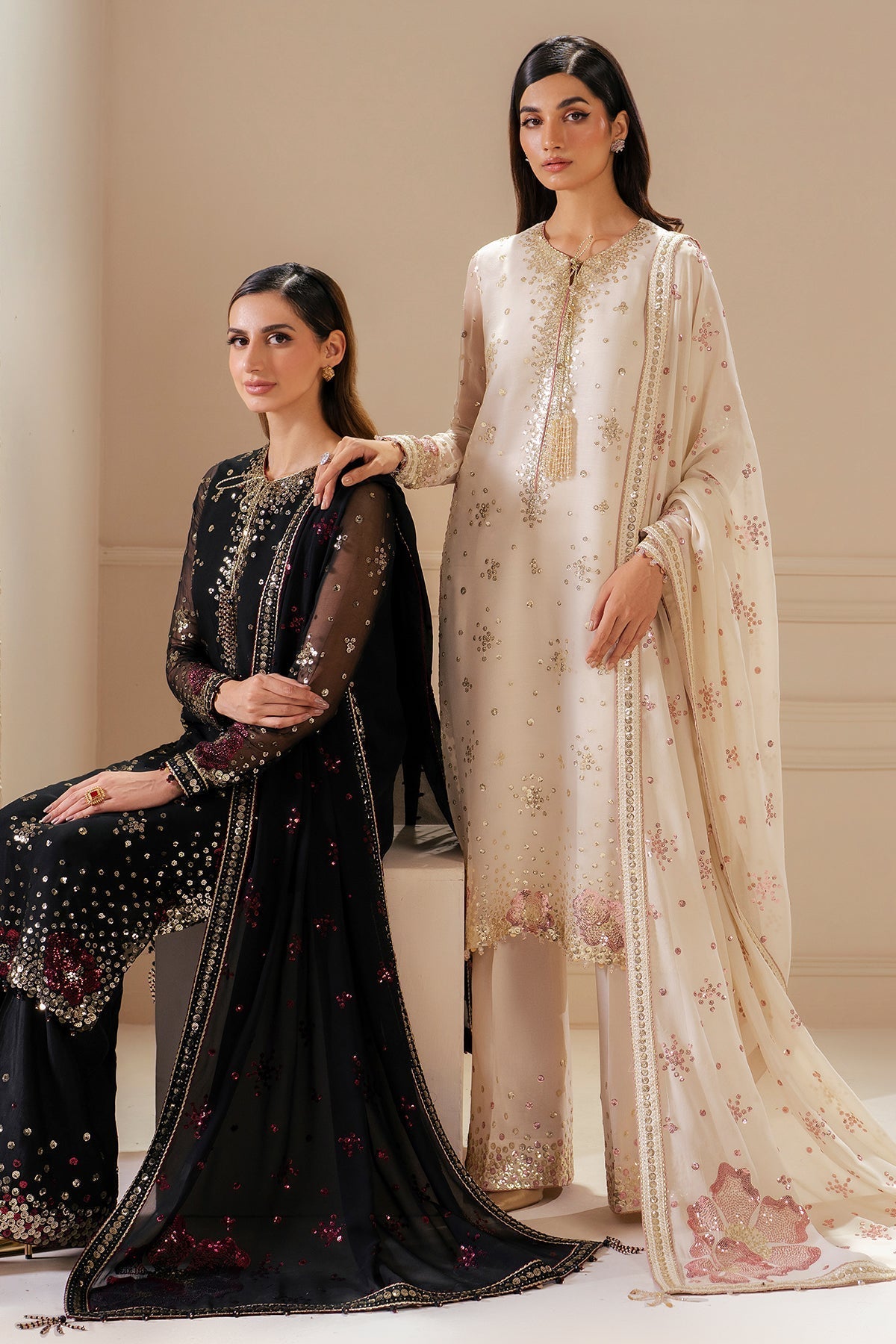 Embroidered Chiffon By Jazmin - STITCHED