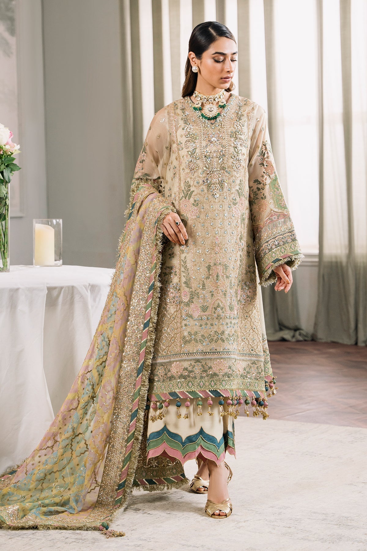 Embroidered Masuri By Baroque - STITCHED