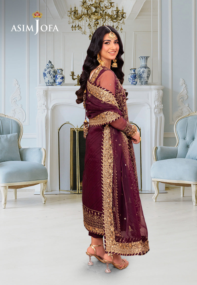 3 Piece Stitched - Luxury Embroidered Chiffon | AsimJofa